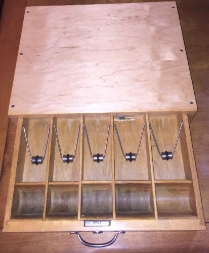 Indiana Cash Drawer ~ Hardwood ~ Vintage ~ Working  Bell