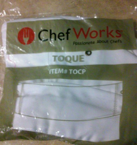 Chef Works TOCP-WHITE Toque. One size fits all.