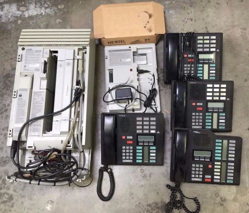 Nortel Meridian Norstar Plus Compact ICS CICS with Phones and Flash Voicemail