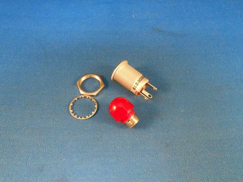 812-3030-09-604 DIALIGHT RED LIGHT IND. PRESS TO TEST BULB T-1 3/4 3 NOS