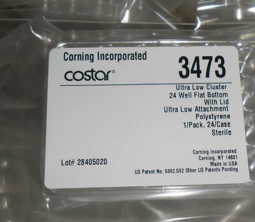 Lot of 24 Corning Microplate 3473 Ultra Low Cluster 24 Well  With Lid