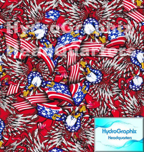 American Flag and Eagle Hydrographic Film, High Quality! FREE Shipping!034A