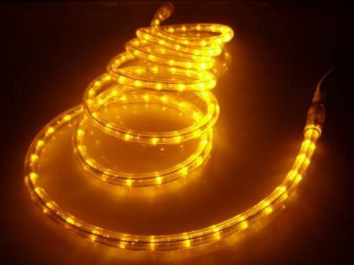 50ft rope lights; brilliant amber led rope light kit; 1.0&#034; led spacing; chris... for sale