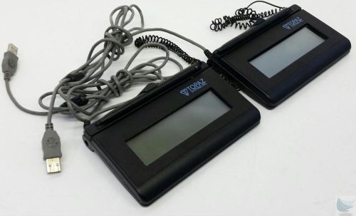 Lot of 2 Topaz Model T-L460-HSB-R SigLite USB Signature Pads TESTED &amp; WORKING