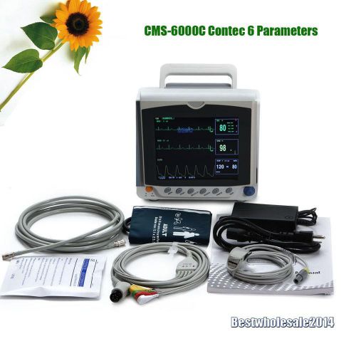 8.4-inch 6 Parameters Patient Monitor SPO2 ECG NIBP TEMP RESP PR + ETCO2 Module