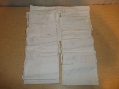 Lot of 10 Food Handler&#039;s Apron, Color: Drill White,30 x 32