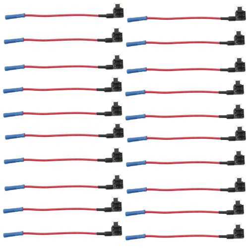 20 pc micro blade fuse safety fuse block tap dual circuit adapter car holder for sale