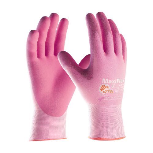 Pip 34-8264 atg maxiflex active nitrile coated nylon w aloe gloves  lot 3&amp;6 pair for sale