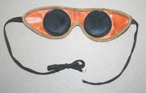 Vintage Steam-punk Cloth Welding Goggles Dark Green Lenses - Take a L@@K!!