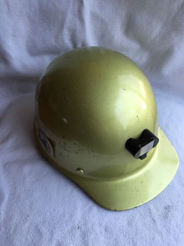 Vintage MSA Fiberglass Skullgard Hard Hat Ansi Z89.1 1969 Class A Robbins Mining