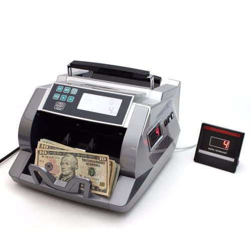 Money Bill Counter Machine Wide Display w/ UV Magnetic Countefeit Detection