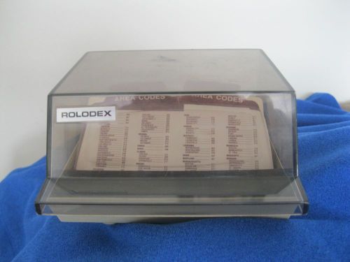 Vintage Rolodex S300C Petite Business Card Organizer, Desk Top, Phone Numbers
