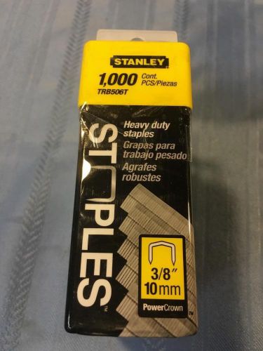 Stanley staples 1000 ct 3/8&#034; 10mm power crown TRb506T lot of 4