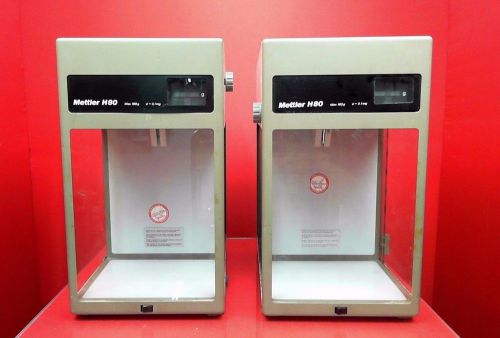 *LOT OF TWO* Mettler H80 / S Lab Scale 160g Maximum (POWERED ON) METTLER H80/S