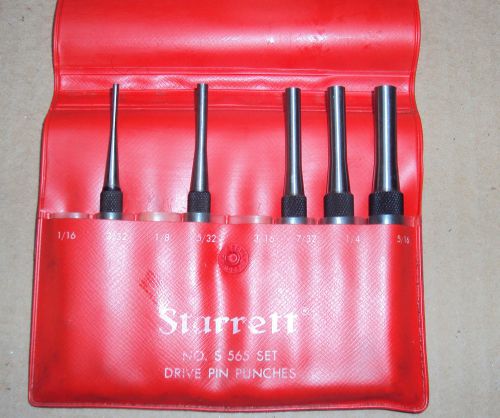 Starrett machinist drive pin punch set - new for sale