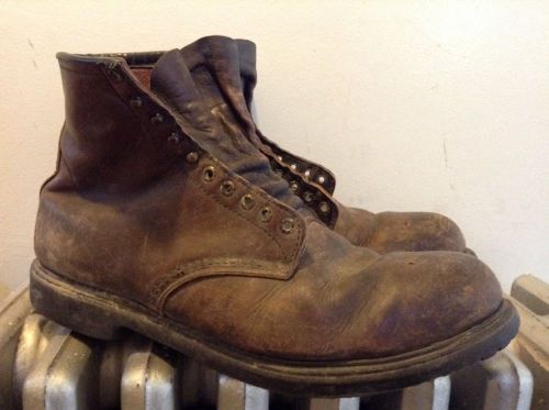 Red wing leather steel toe laceup boots ansi z41 pt91 mi/75 c/75 eh mens sz 16d for sale