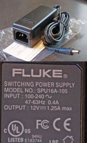 Fluke switching power supply / adapter spu16a-105 12v 1.5a new for sale
