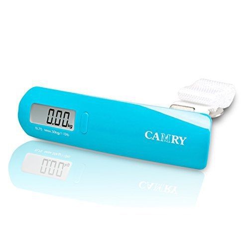 CAMRY Camry 5.31 x 3 Inches Digital Luggage Scale, Blue, One Size