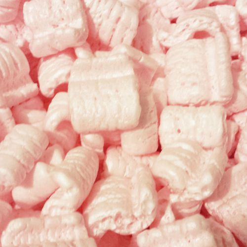 1 Cubic Foot - Loosefill Anti Static Packing Peanuts - Pink - 1 Cu Ft - New