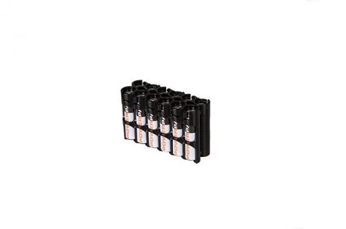 Storacell Powerpax AAA Battery Caddy, Black, 12-Pack