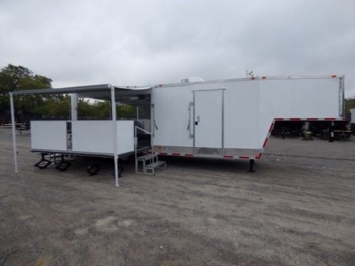 Concession trailer 8.5&#039; x 30&#039; white food event catering for sale
