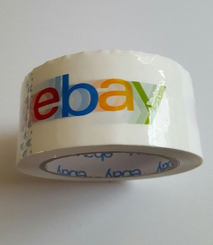 Get 1 new ebay branded bopp packaging shipping tape 75 yards per roll 7 day only for sale