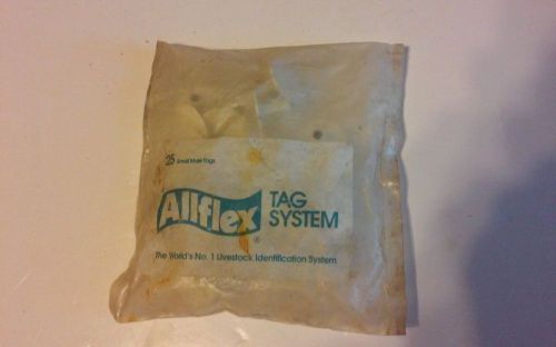 Allflex small male white tag system 25 ct.