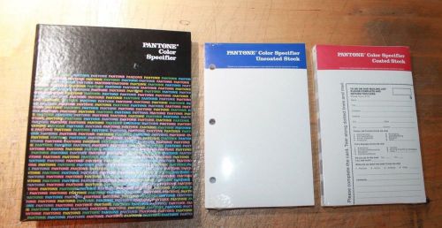 1982 PANTONE COLOR SPECIFIER COATED AND UNCOATED STOCK STILL SEALED NEW NOS