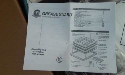 Grease guard g2-72 kitchen exhaust fan rooftop defense system nib for sale