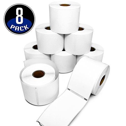 30256 White Labels, 2-5/16  x 4  - 300 labels DYMO compatible  - pack of 8