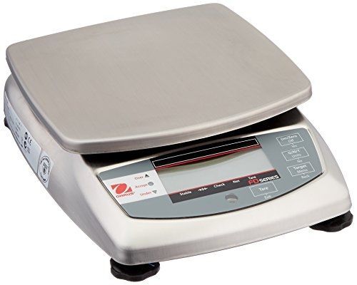 Ohaus FD15 FD Series Stainless Steel Food Portioning Scale, Legal for Trade,