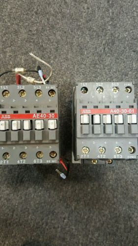 Lot of 2 ABB Contactor AE40-30/A40-30-01
