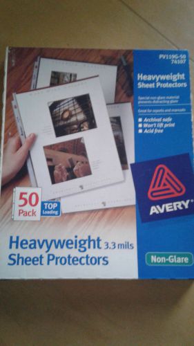 AVE74107 Heavy Duty Sheet Protectors, NonGlare, Acid Free - Open Box of 25
