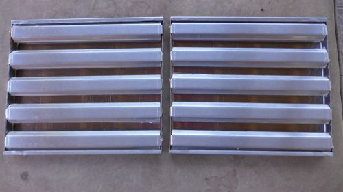 2 Commercial Air Filters,Stainless Steel,12.5&#034;x11-1/8&#034;x1&#034;,New