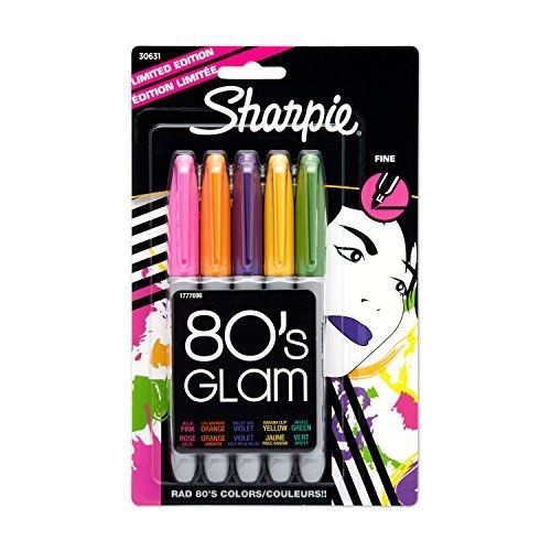 Sharpie Fine-Point Permanent Markers, 5-Pack Limited-Edition Colored Markers