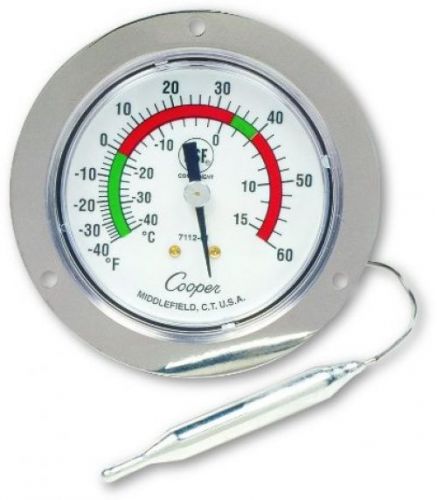 Cooper-Atkins 7112-01-3 Vapor Tension Panel Thermometer With Front Flange, NSF
