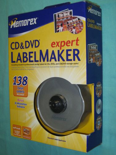 MEMOREX CD &amp; DVD EXPERT LABELMAKER 138 Label Making Kit NEW IN BOX