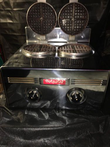 Hotpoint Commercial Double Waffle Iron, Great Working Restaurant Equipment