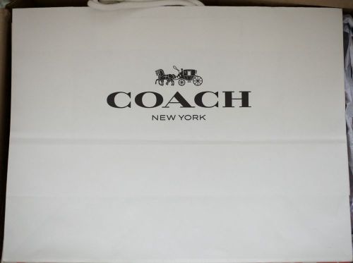 Set of 20 Coach Paper Shopping Gift Bags 16 X 12 X 6