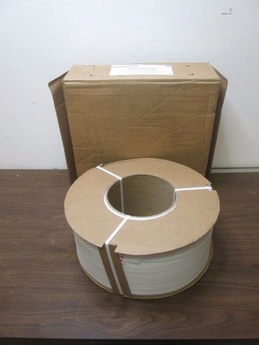 Signode polypropylene strapping 3/8&#034; 23.6 mil 8&#034; core 12,900 ft m09250wh8 for sale