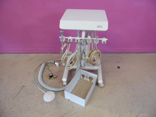 Beaverstate mobile surgical dental delivery unit cart w/1 hand piece fo cables for sale
