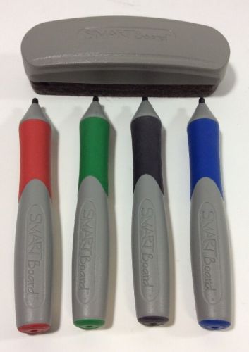 Smart Board 600 Series Pen Set Red Green Blue Black Markers with Eraser