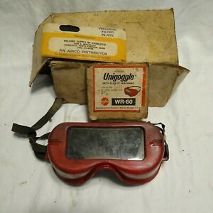 Vintage Jackson Safety Unigoggle Welding Cutting Goggle WR-60 Hard Plastic Frame
