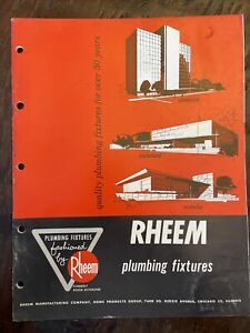 Vintage Rheem Manufacturing Plumbing Fixtures Catalog Chicago Rheem-Richmond