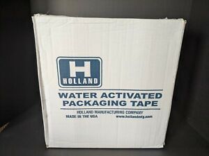Holland Water Activated Reinforced Tape, H-40 72mm x 450ft 10 rolls - NEW!