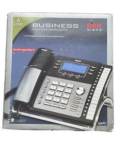 6 RCA ViSYS 4-Line Business Office Phone Model No.25423RE1 w/Adapter- Tested
