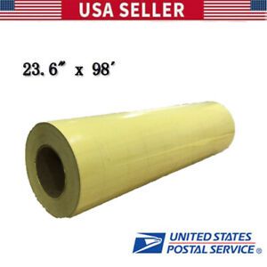 23.6&#034; x 98 Roll Application Tape for Image Transfer Yellow Paper USA STOCK NEW