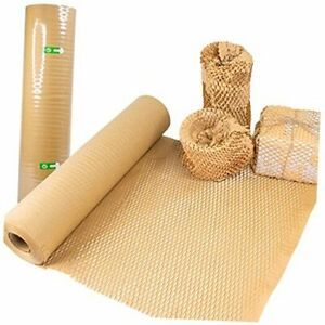 15&#034;130&#039; Honeycomb Wrap Roll, Honeycomb Cushioning Wrap Roll Perforated