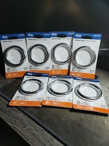Lot of 7 Harness Rings 3/8&#034; x 2 Welded Round Ring 900lb Working Load Zinc Plated