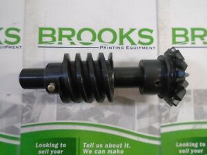 AB Dick 350-360 Miter &amp; Worm Gear Assembly, 14.5 Degree Pitch, Part #72569